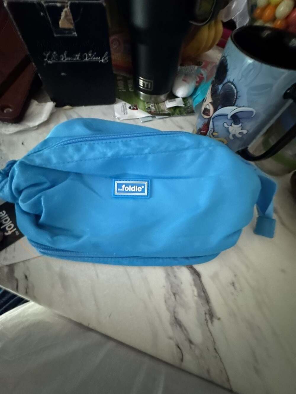 The Foldie Crossbody Bag Blue